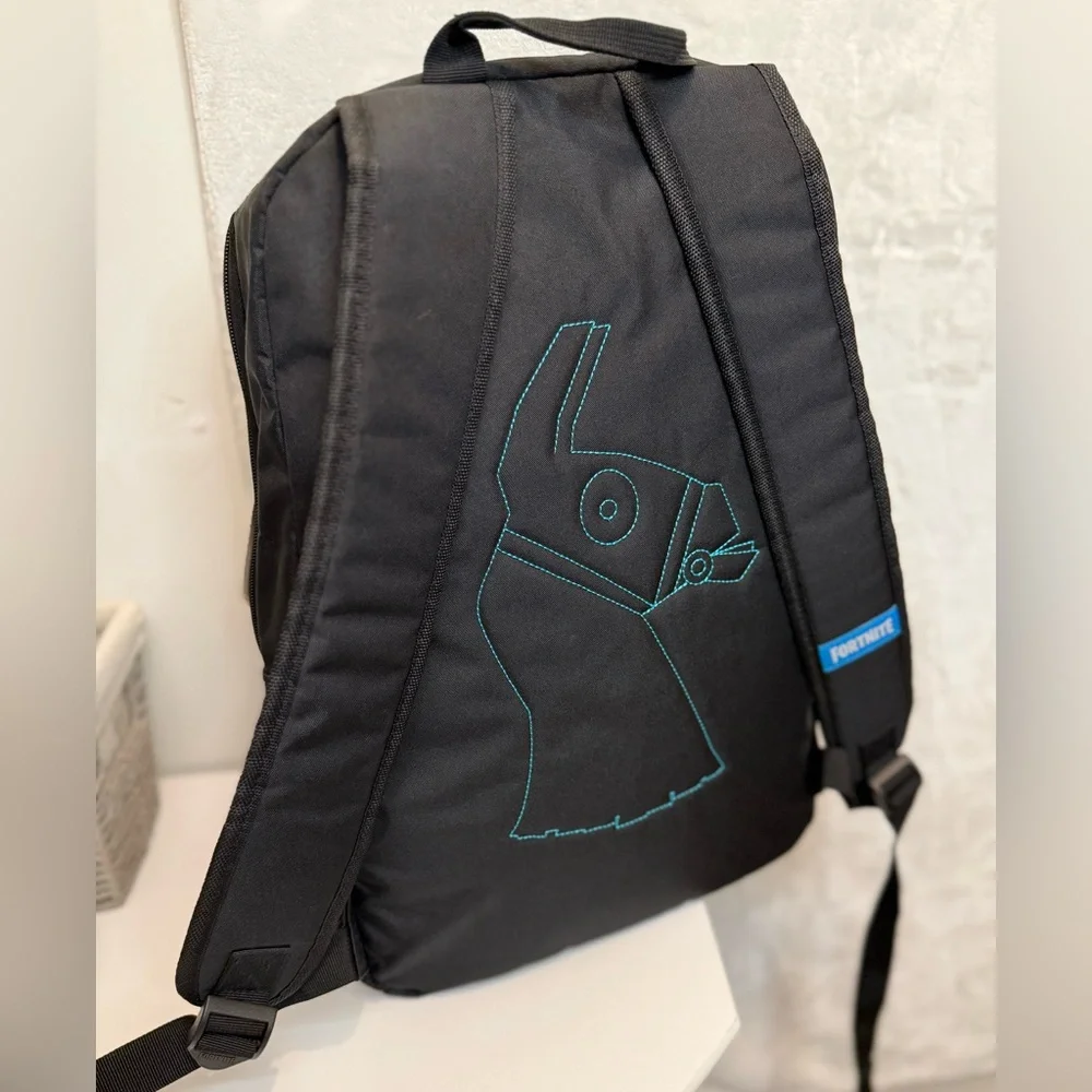 Fortnite Black Backpack With Blue Accents - Picture 3 of 10